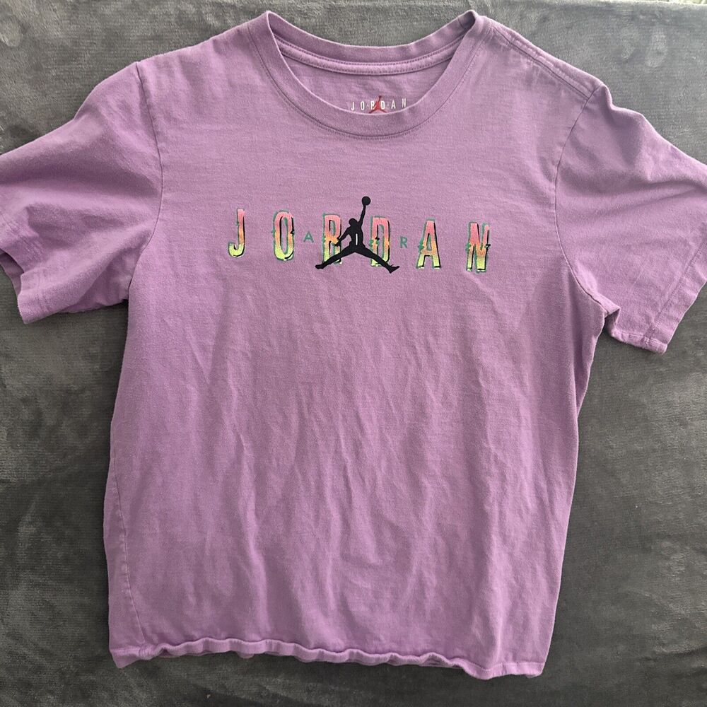 Nike Jordan Air Shirt Retro Style Mens T-Shirt Size Small Standard Fit Purple